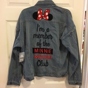Disney NWT’s Minnie Mouse Club denim jacket